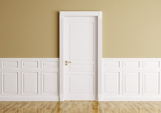białe drzwi wewnętrzne